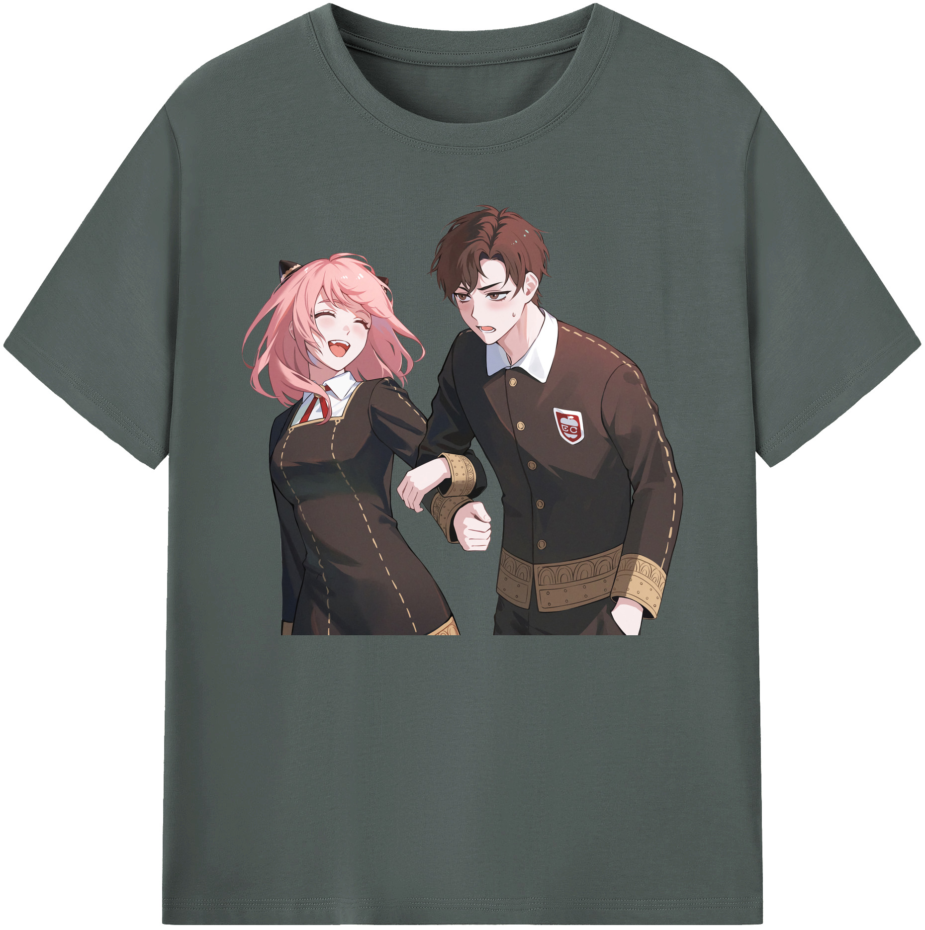 （画像用） SPY×FAMILY间谍家家酒 綿100％ メンズ半袖Tシャツ｜肌触りやわらか＆通気性